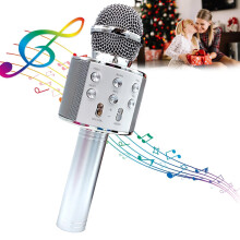 Bluetooth-Karaoke-Mikrofon für Kinder, Silber