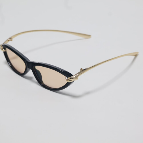 Γυναικεία Γυαλιά Ηλίου Cat-Eye με Μεταλλικούς Βραχίονες και Κοίλο Σχέδιο 1