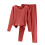 Dampyjamasset med fleecefoder, varmt, Vermilion L 1