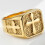 Kristen kors signetring i rustfrit stål 5