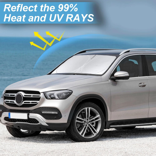 Σκίαστρο για το 2019–2024 Μπροστινό παρμπρίζ Hyundai Santa Fe 1
