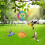 Hummingbird-shaped hanging bird feeder with wind chime 3