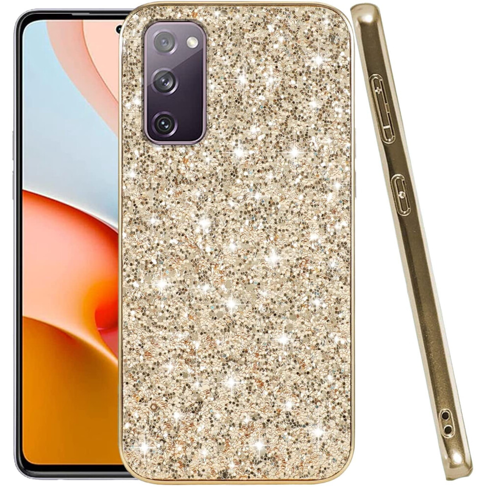 Samsung S20 Fe Glitter Shockproof Case Gold 968604489327