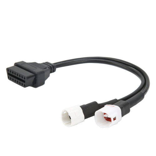 Plug And Play OBD2Diagnostic Cable Fault Code Reader Adaptor Anti Rust Motorcycle OBD Adapter Real Time Engine Readings Anti Acid ABS Plastic 1