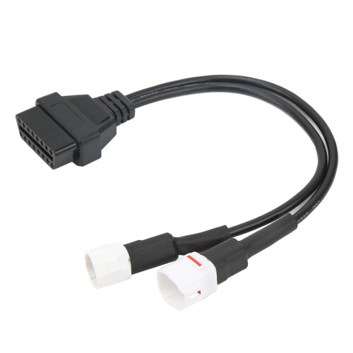 Plug And Play OBD2Diagnostic Cable Fault Code Reader Adaptor Anti Rust Motorcycle OBD Adapter Real Time Engine Readings Anti Acid ABS Plastic 2