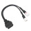Plug And Play OBD2Diagnostic Cable Fault Code Reader Adaptor Anti Rust Motorcycle OBD Adapter Real Time Engine Readings Anti Acid ABS Plastic 6