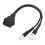 Plug And Play OBD2Diagnostic Cable Fault Code Reader Adaptor Anti Rust Motorcycle OBD Adapter Real Time Engine Readings Anti Acid ABS Plastic 8