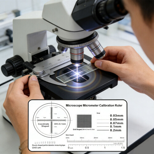 règle de calibration micrométrique pour microscope 1