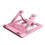 Ergonomic Laptop Holder, Foldable Computer Elevator with NonSlip Silicone, Triangular Easy Charging Access for Users 2