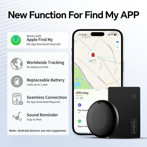 Κάρτα Mini & Wallet, Κάρτα Find My Wallet, IP68, Συμβατό με (Μόνο iOS), Εντοπιστής Ετικετών 1