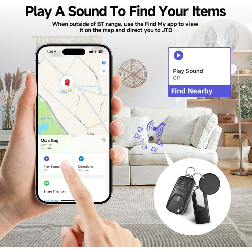 Κάρτα Mini & Wallet, Κάρτα Find My Wallet, IP68, Συμβατό με (Μόνο iOS), Εντοπιστής Ετικετών 2