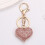 Μπρελόκ με λαμπερή καρδιά με κομψό σχεδιασμό από κράμα και πλήρες στρας για δώρα 7