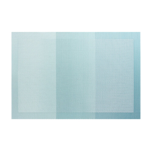 PVC placemat rectangular light blue gradient heat-resistant 1