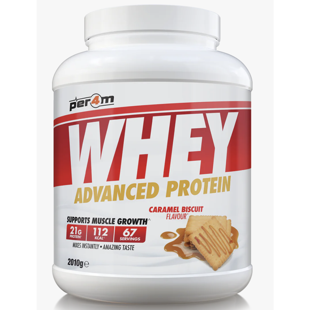 Per4m Advanced Whey Protein Powder 2Kg Caramel Biscuit