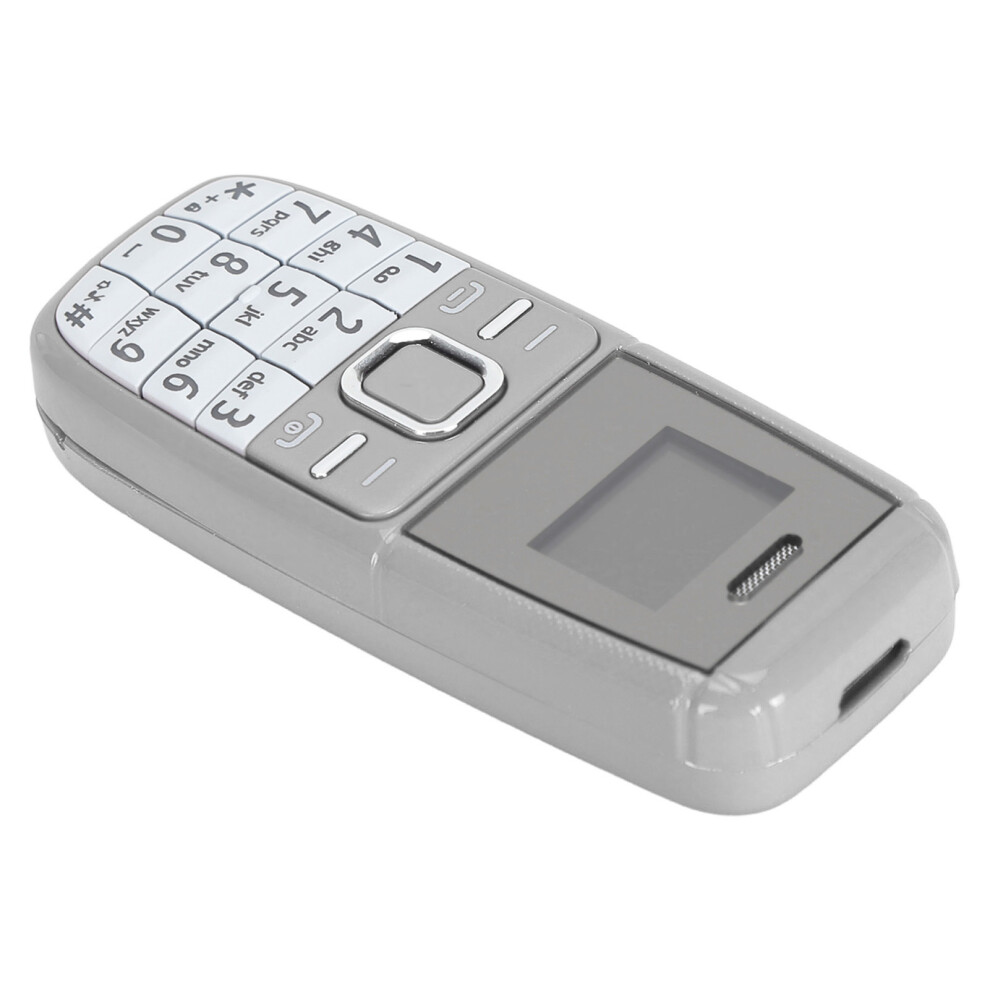 Mini Button Phone Unlocked Dual Sim 2G Gsm 0.66" Oled Grey 5021387200147