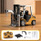Alloy Engineering Vehicle with Bluetooth Remote Control Forklift Simulation Model Durable Alloy and ABS Material 3