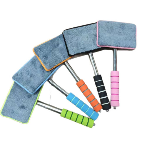 Car Windshield Cleaner Tool with Extendable Handle & Reusable Microfiber Pad, Compatible with Universal Vehicles, 12.6–19.88" 1