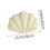 Seashell Throw Pillows, Shell-Shaped Beige Decorative Plush Pillows for Bed/Couch (13x10 inch) 3