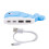 USB2.0-hub med 4 porte i hvalform til bærbar pc 8