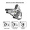 H4 HB2 9003 LED Motorcycle Headlight Kit 2600LM Hi/Lo with 4