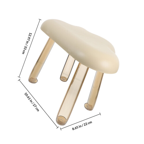 Multi ABS Cloud Shaped Stool Sturdy Indoor Kids Footstool 1