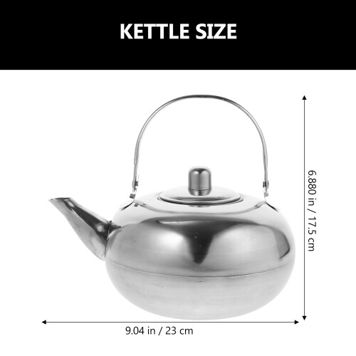 1Pc Stainless Steel Water Kettle Silver for Home Use 1