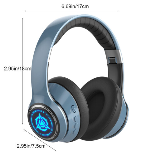 Αναδιπλούμενα ακουστικά esports Bluetooth5.2, χαμηλή καθυστέρηση, μικρόφωνο HD, Over-Ear, 1