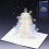 Cartão de Natal 3D Pop-Up com Árvore de Glitter e Envelope 3