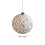 White Plastic Christmas Baubles with Hanging Loop – Pack 3