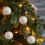 White Plastic Christmas Baubles with Hanging Loop – Pack 4