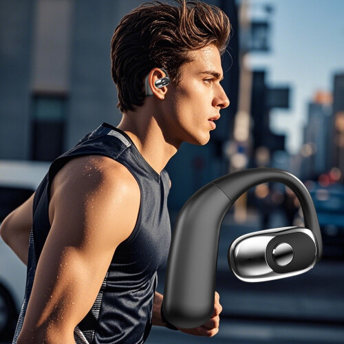 Μονοφωνικά ακουστικά Bluetooth5.0, κρεμαστά στο αυτί, ακύρωση θορύβου, ελαφρύ, μεγάλη 1