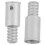 2Pack Heavy Duty Broom Handle Threaded Tip Silver Metal for Office Cleaning 6
