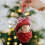 Red Pinecone Animal Ornament Acrylic 1 Piece 7