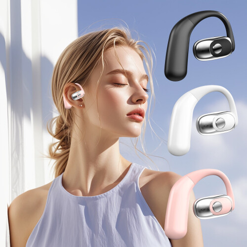Μονοφωνικά ακουστικά Bluetooth5.0, κρεμαστά στο αυτί, ακύρωση θορύβου, ελαφρύ, μεγάλη 2
