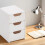Stackable Plastic Desktop Drawer Organizer for Bedroom, Kitchen, Under Sink, Pantry, Bathroom, Dorm – 1pc, Sliding Unit 8