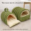 Cozy Monster Cat Bed – Πλενόμενη σκηνή σπηλαίου για γάτες εσωτερικού χώρου και μικρά 4