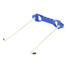 Heavy Duty Aluminum & Steel Car Battery Hold Down Bracket 181x42x20mm Blue
