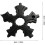 Schneeflocken-Multitool-Schlüsselanhänger aus Edelstahl 2