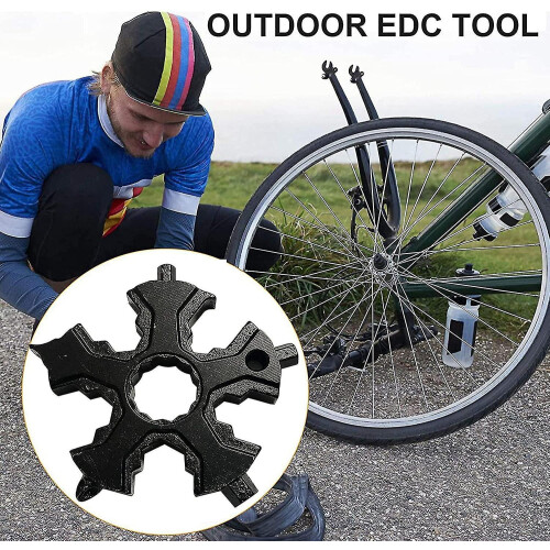 Schneeflocken-Multitool-Schlüsselanhänger aus Edelstahl 2