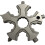 Schneeflocken-Multitool-Schlüsselanhänger aus Edelstahl 4