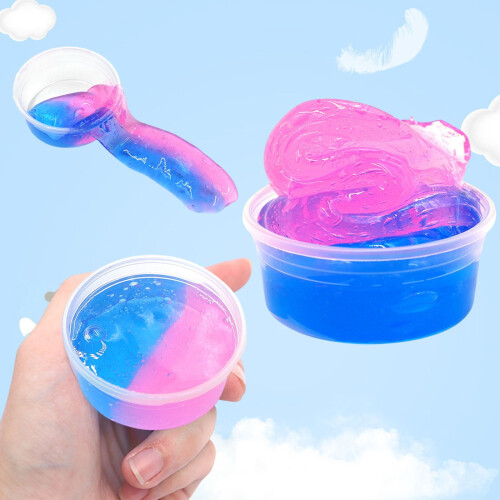 Crystal Slime Sensorial Kit Gradient Color DIY Noodle Pulling Creative Modeling Clay για Αισθητηριακή Διασκέδαση 1