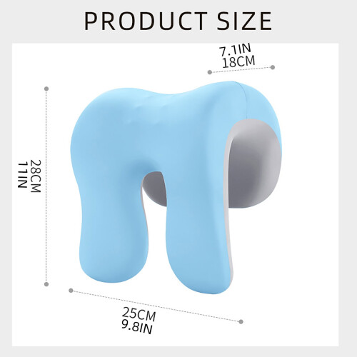 Comfortable Neck Support Cushions Memory Foam Pillow for Napping and Travel Relaxation 2