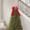 Christmas Tree Topper Hat with Bow Ribbon Decor 4