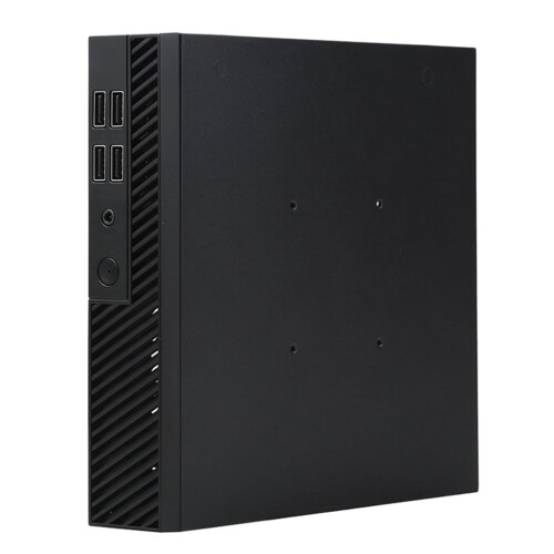 DX01 Thin Mini ITX Desktop Computer Chassis Thin Half Height Computer Chassis Portable Desktop Computer Case Chassis 1