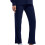 Women's Solid Scrubs Set Navy Loose Trousers and Long 5