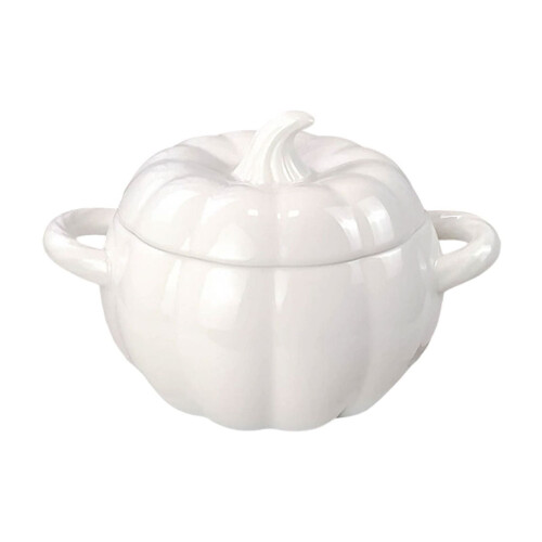 Pumpkin-Shaped Cast Iron Dutch Oven with Lid 1