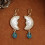 Conjunto de colar e brincos de pérolas brancas em estilo vintage 5