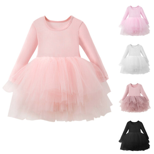 Κοριτσίστικα φορέματα μπαλέτου με μακριά μανίκια, φορέματα τούτου χορού για 2