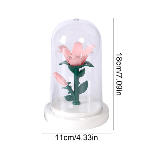Warm Glow Preserved Flower Night Light USB Powered 2