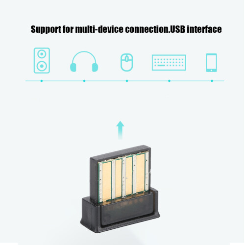 Προσαρμογέας USB Bluetooth5.0 για υπολογιστή, μίνι προσαρμογέας μεγάλης εμβέλειας, 2